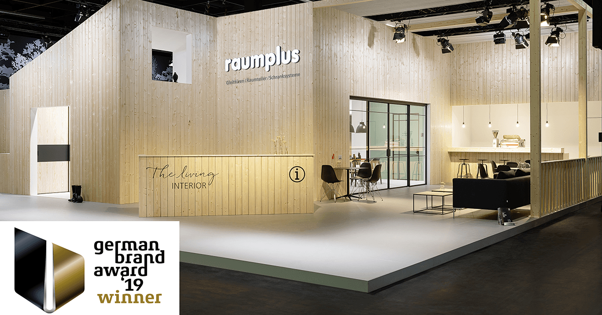 German Brand Award 2019 für unseren Partner raumplus